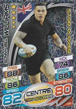 2015 Topps Rugby Attax #101 Sonny Bill Williams Front